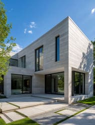 современный каменный дом