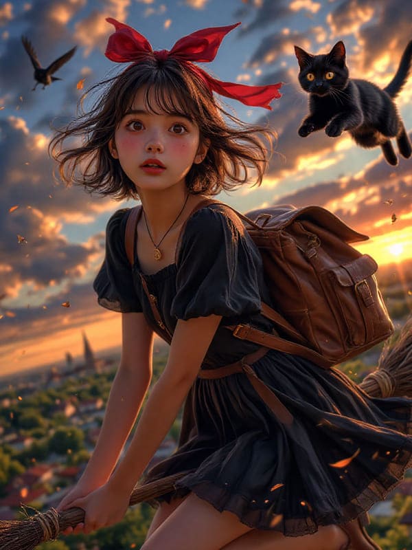 Девушка Кики из "Службы доставки Кики",