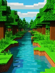 8 бит картинка лес