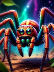 красивый сказочный паук картинка