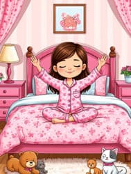 девочка в пижаме рисунок