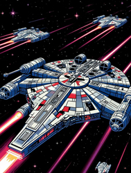 корабль в космосе