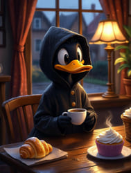 утка в плаще