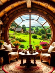 Окно дома хоббита