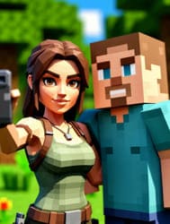 Лара Крофт 8 бит