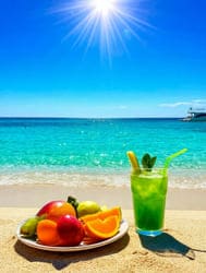 Вид на пляж