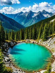 Берюзовое озеро горы