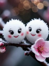 Снежки на ветке