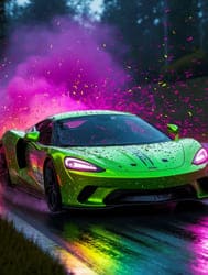 Спорткар на дороге