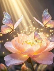 бабочки и цветы