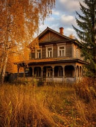 старый дом дерево