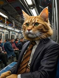 Кот и метро