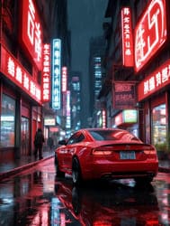 Машина ночью