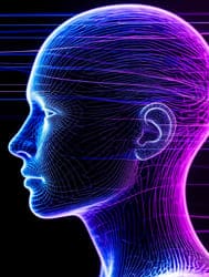 Силуэт головы человека