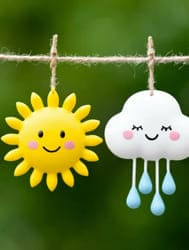 солнце и тучка