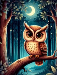 Совёнок на ветке