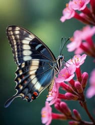 Цветок и бабочка