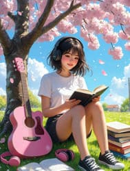 девушка дерево