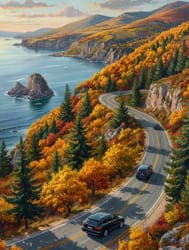 Гора осенью