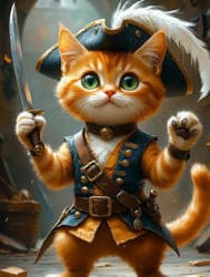 кот с клинком