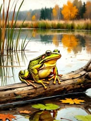 лягушка озеро