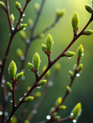 Ветки вербы