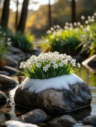 красивые подснежники