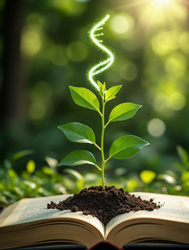 Росток в книге