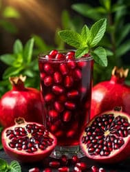 Гранат сок мята