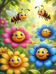 смайлики цветы