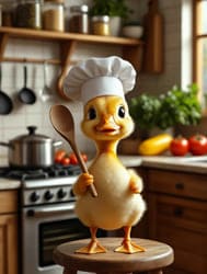 утёнок ложка колпак