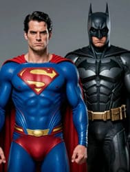 Серьезный Бэтмен и брутальный Супермен